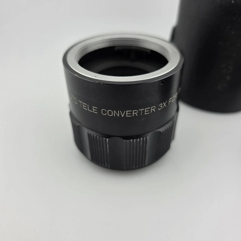 Vivitar 3X Tele Converter Lens Japan with Case Photography Camera Accessory‎